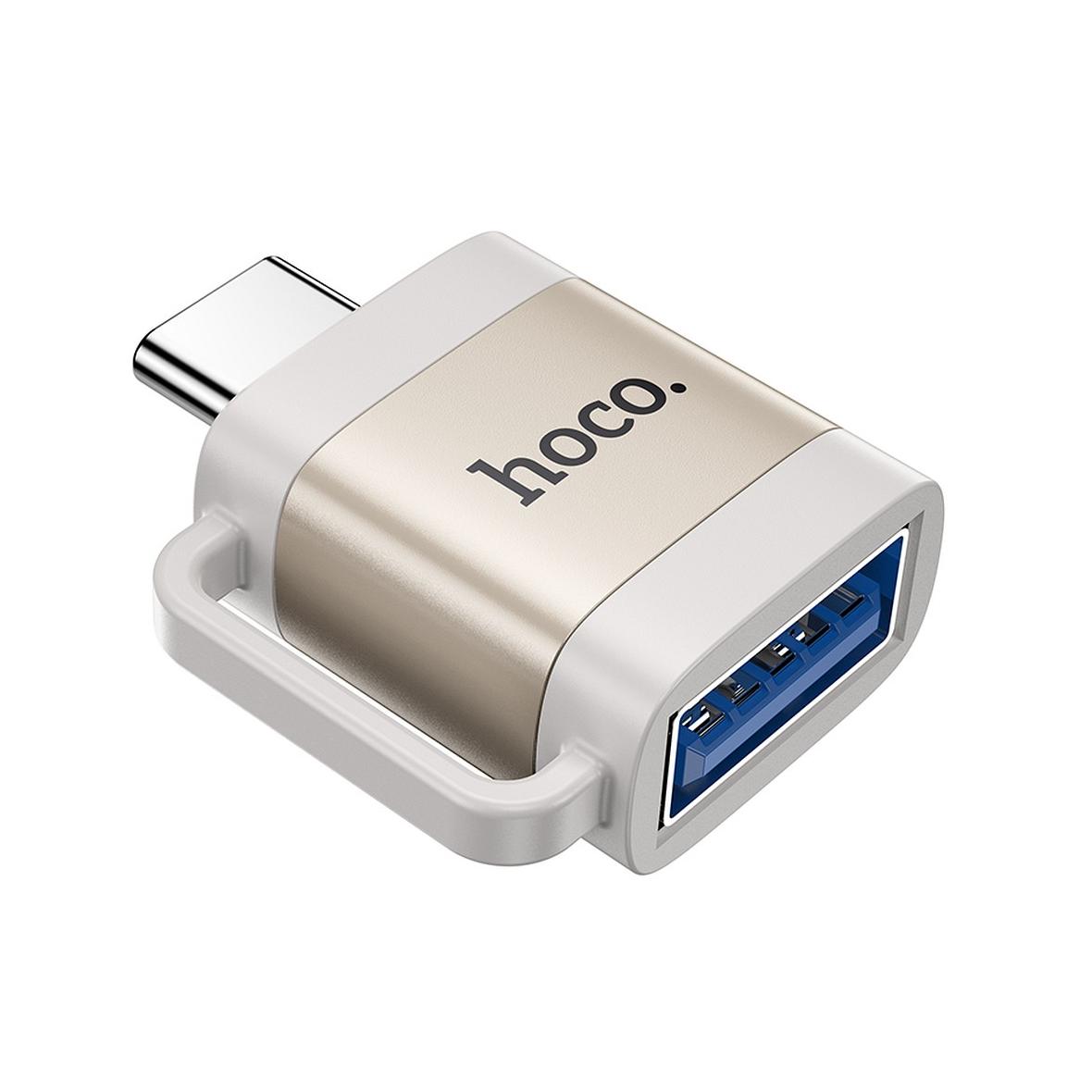 Adapter OTG USB C do USB A Hoco 3A UA31C szary