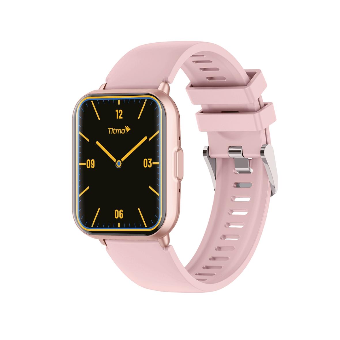 Smartwatch TITMO E-100 (TFT, bluetooth call) różowy 0INT