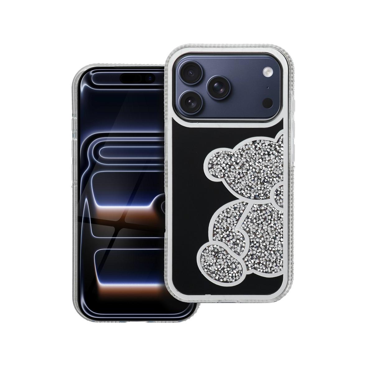 Futerał do iPhone 17 PRO Teddy Bear srebrny