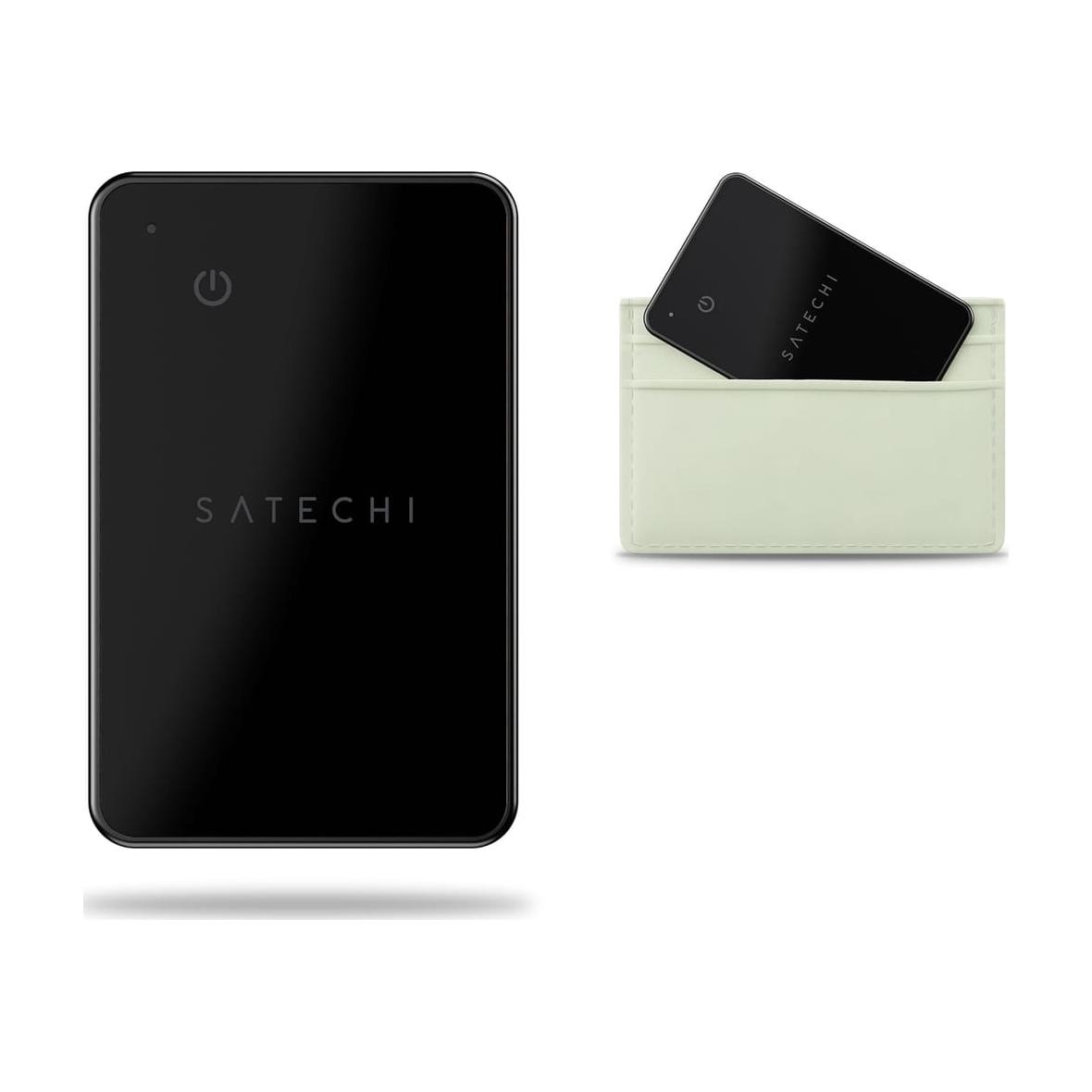Lokalizator zgodny z Apple Find My Satechi FindAll Wallet Card w formie karty ST-LFAWCK czarna