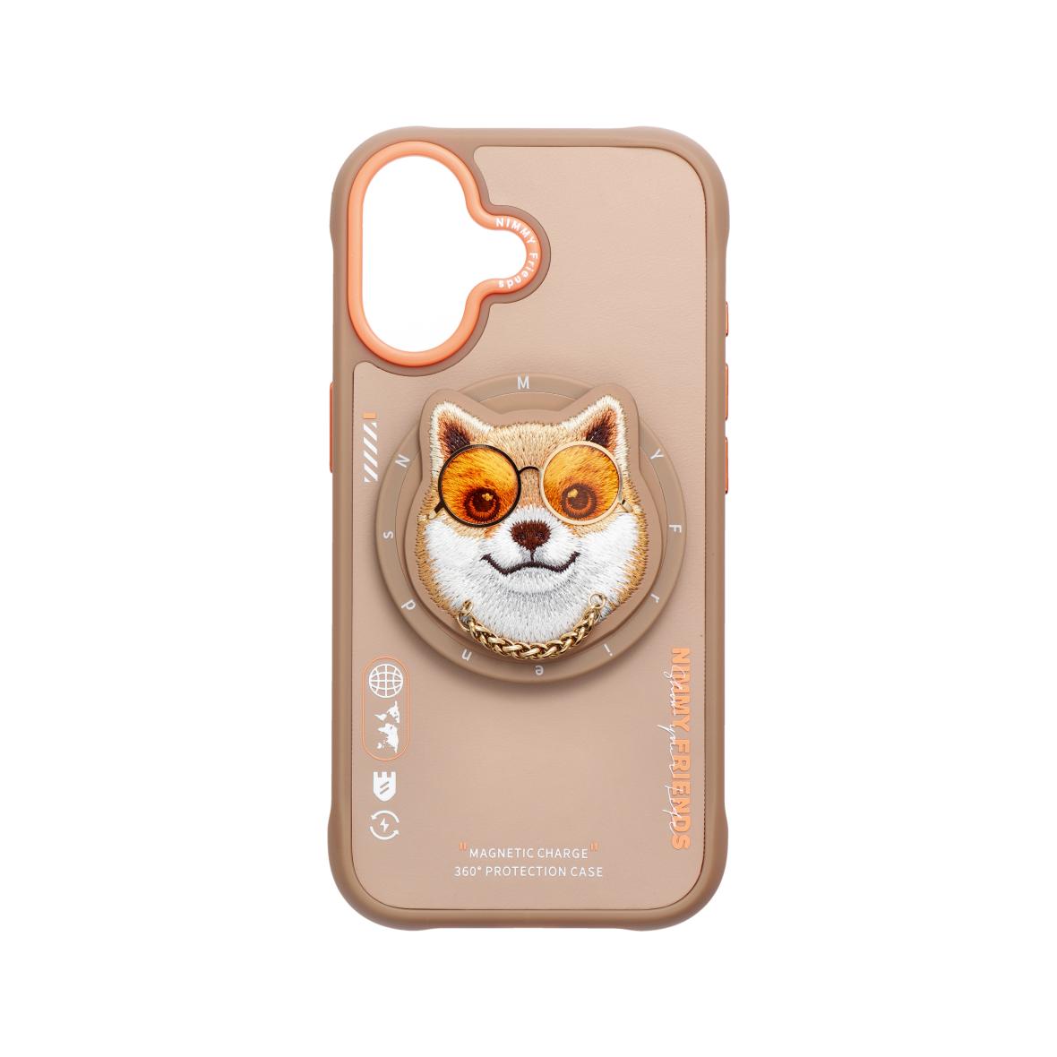 NIMMY futerał GLASSES COOL DOG kompatybilny z MagSafe do IPHONE 17 beżowy