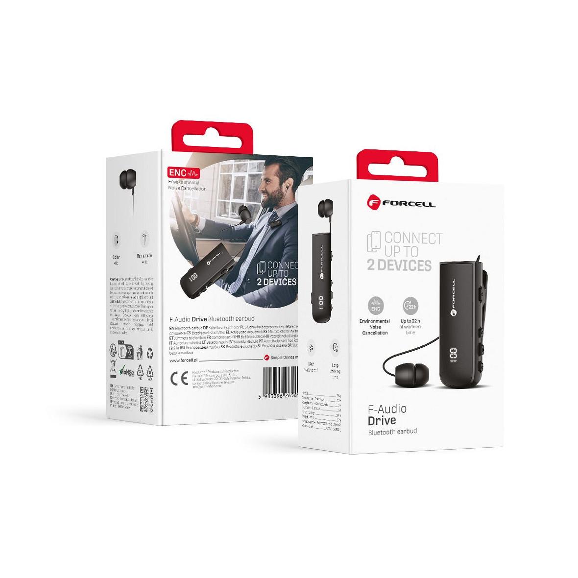 Słuchawka bluetooth Forcell F-Audio Drive EarBud czarna