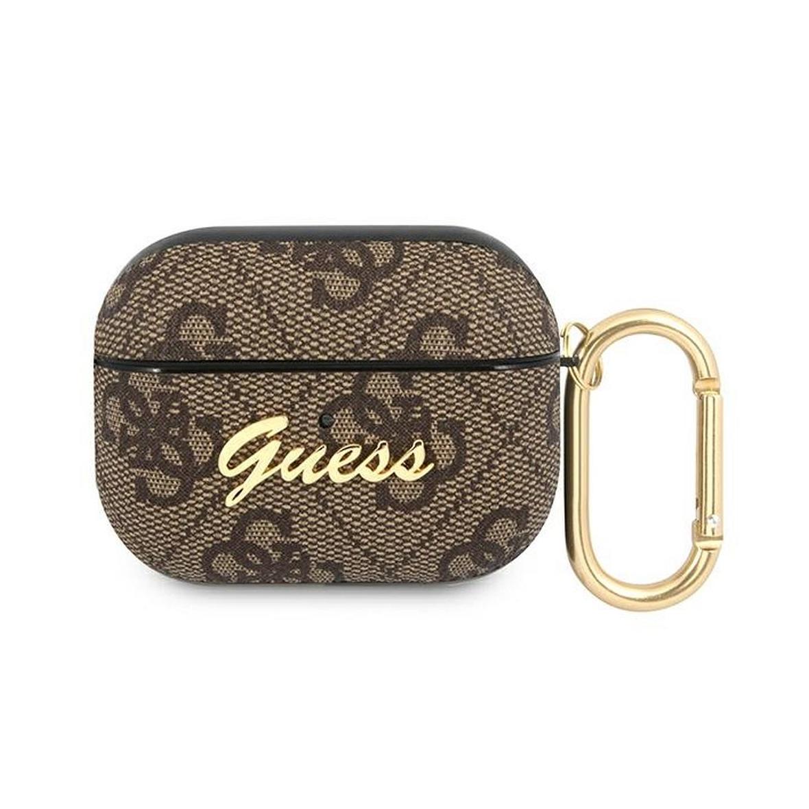 GUESS futerał do APPLE AirPods Pro GUAP4GSMW (4G Script Metal Collection) brązowy