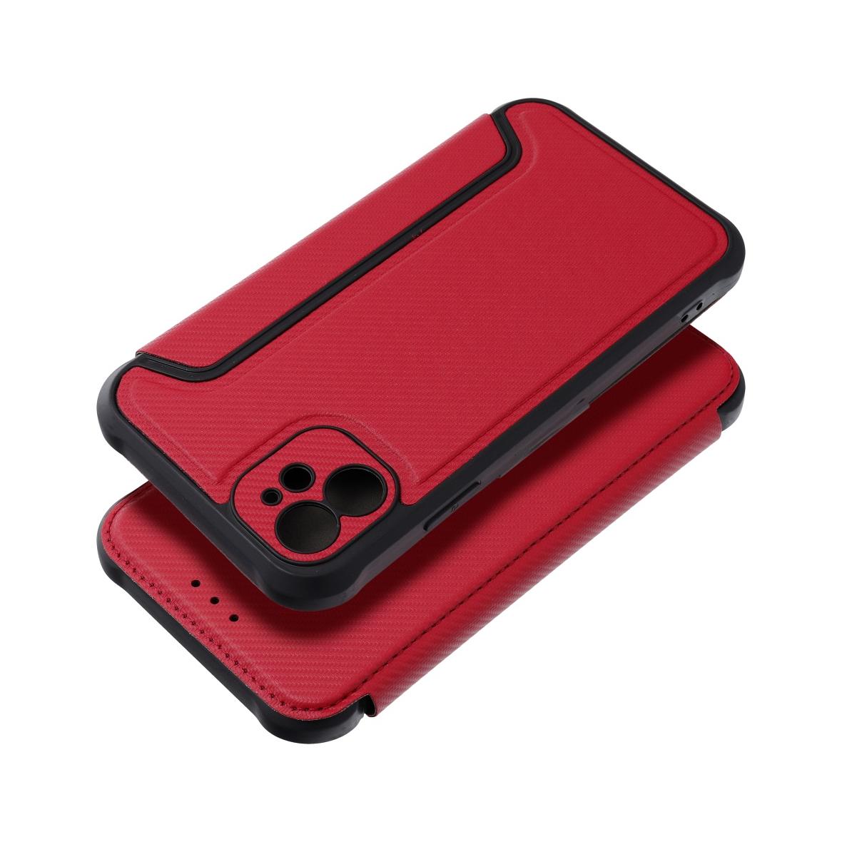 Etui z klapką na iPhone 16e (SE 4 2025) Razor Book czerwone