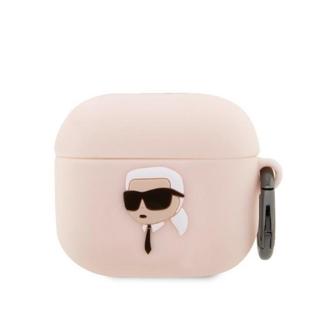 KARL LAGERFELD futerał do APPLE Airpods Pro KLAPRUNIKP (3D Sil NFT Karl) różowy