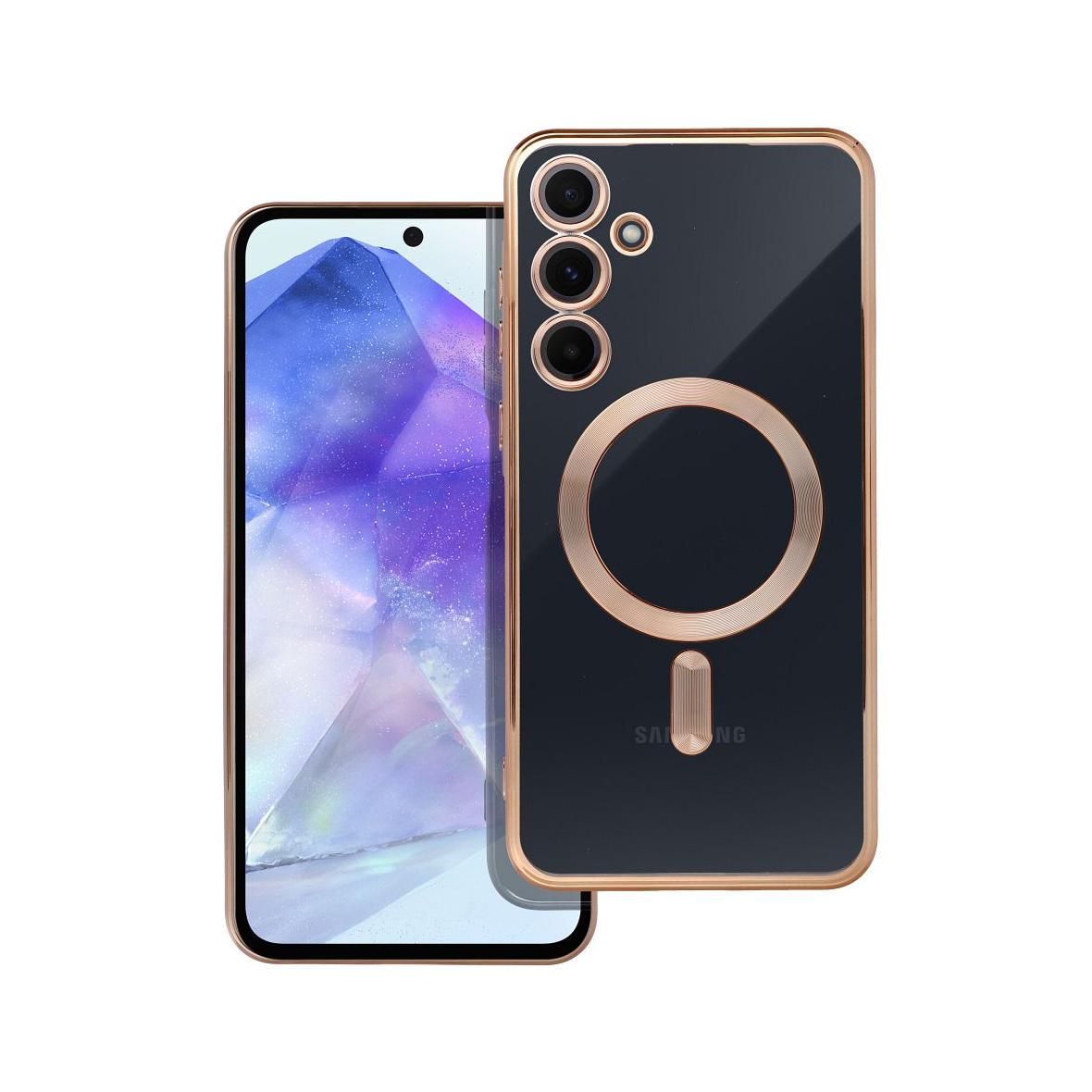Futerał do Samsung A55 Electro Mag Cover zgodny z MagSafe złoty