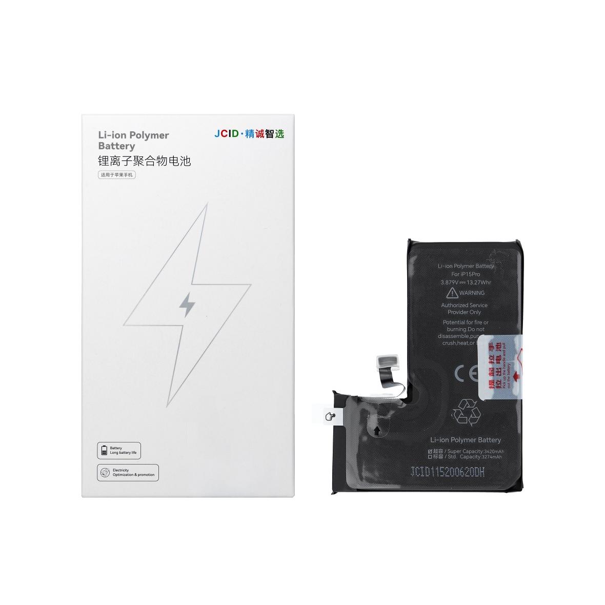 JCID Bateria do iPhone 15 Pro 3430 mAh (zwiększona pojemność)