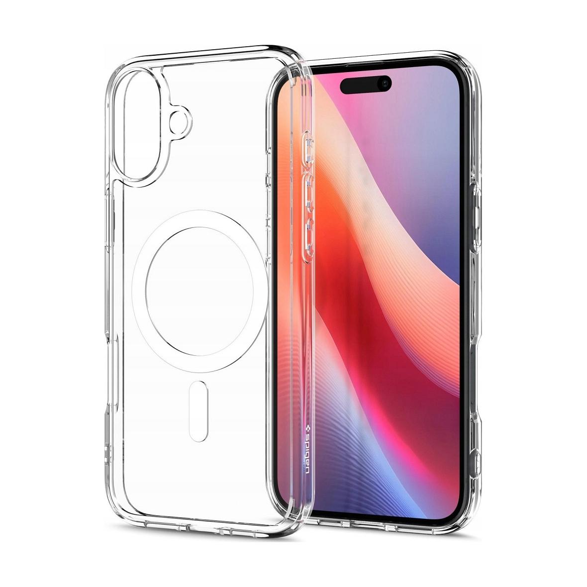 SPIGEN futerał ULTRA HYBRID MAG kompatybilny z MagSafe do IPHONE 16 white
