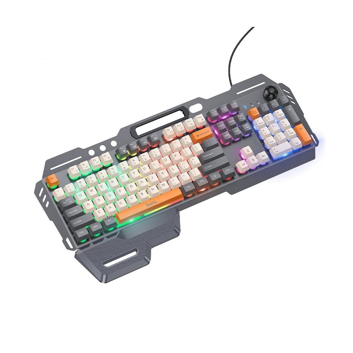 Klawiatura przewodowa QWERTY Hoco Gaming DI98 czarna
