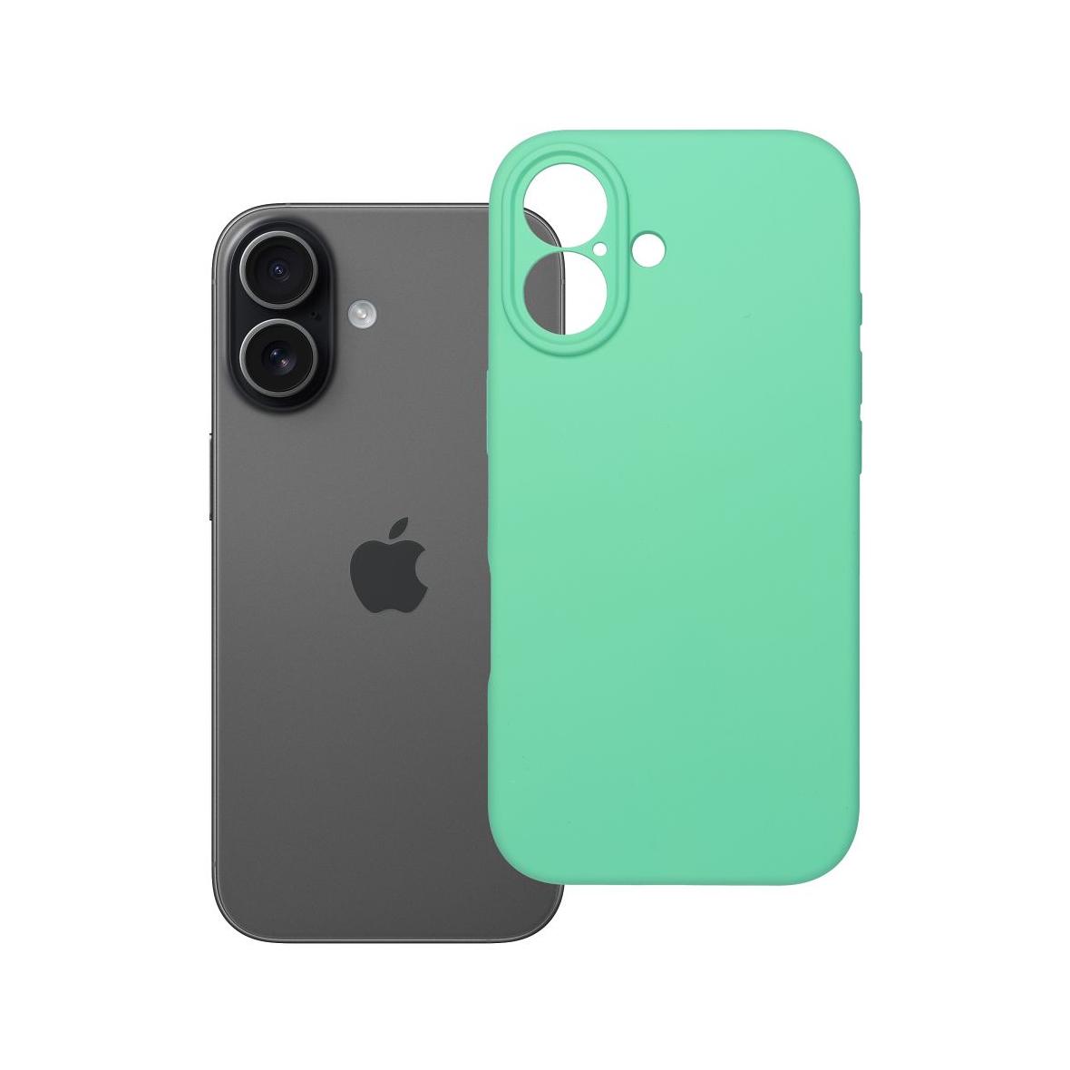 Futerał do iPhone 17 Silicone 2mm miętowy
