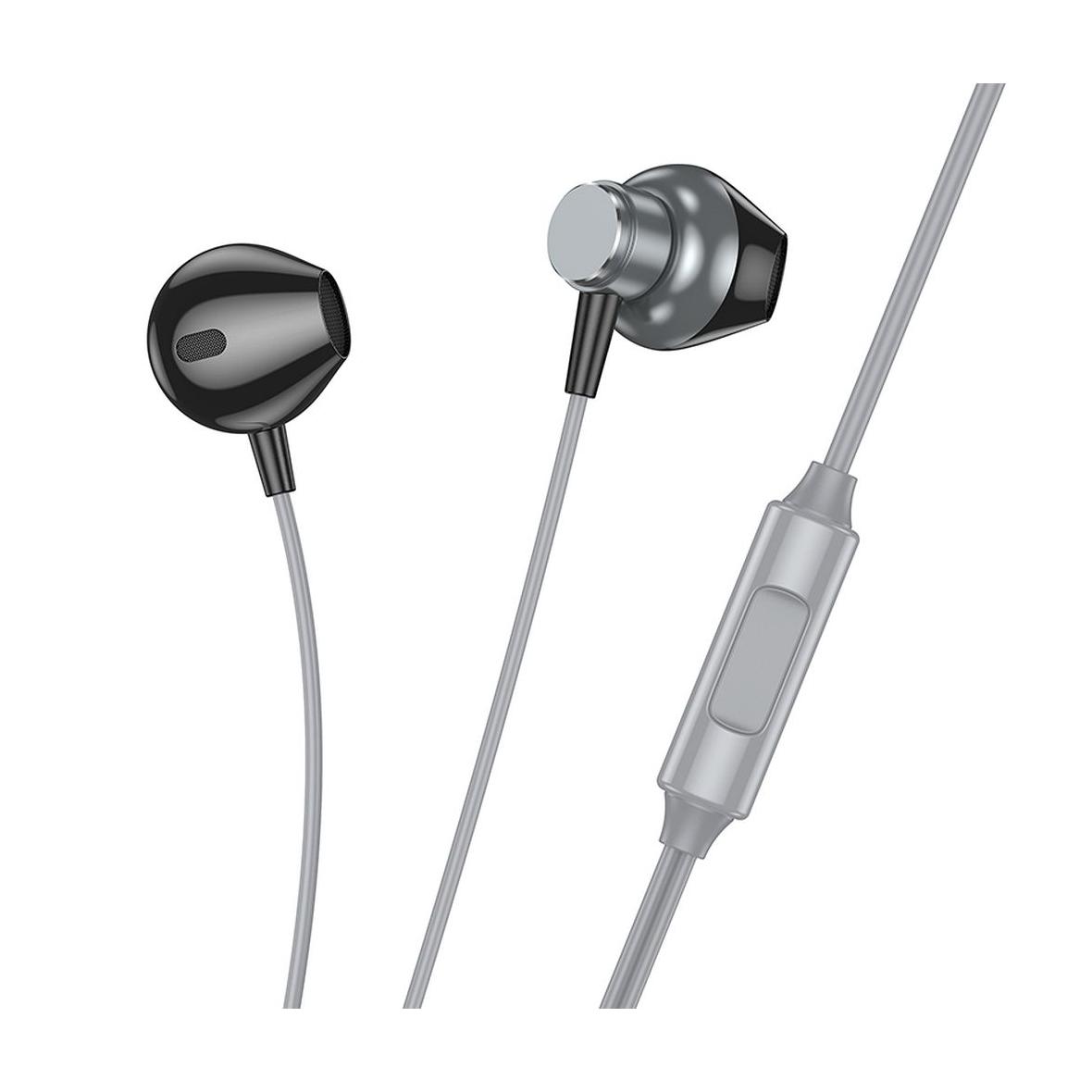Słuchawki przewodowe douszne Jack 3,5 mm Hoco M125 szare