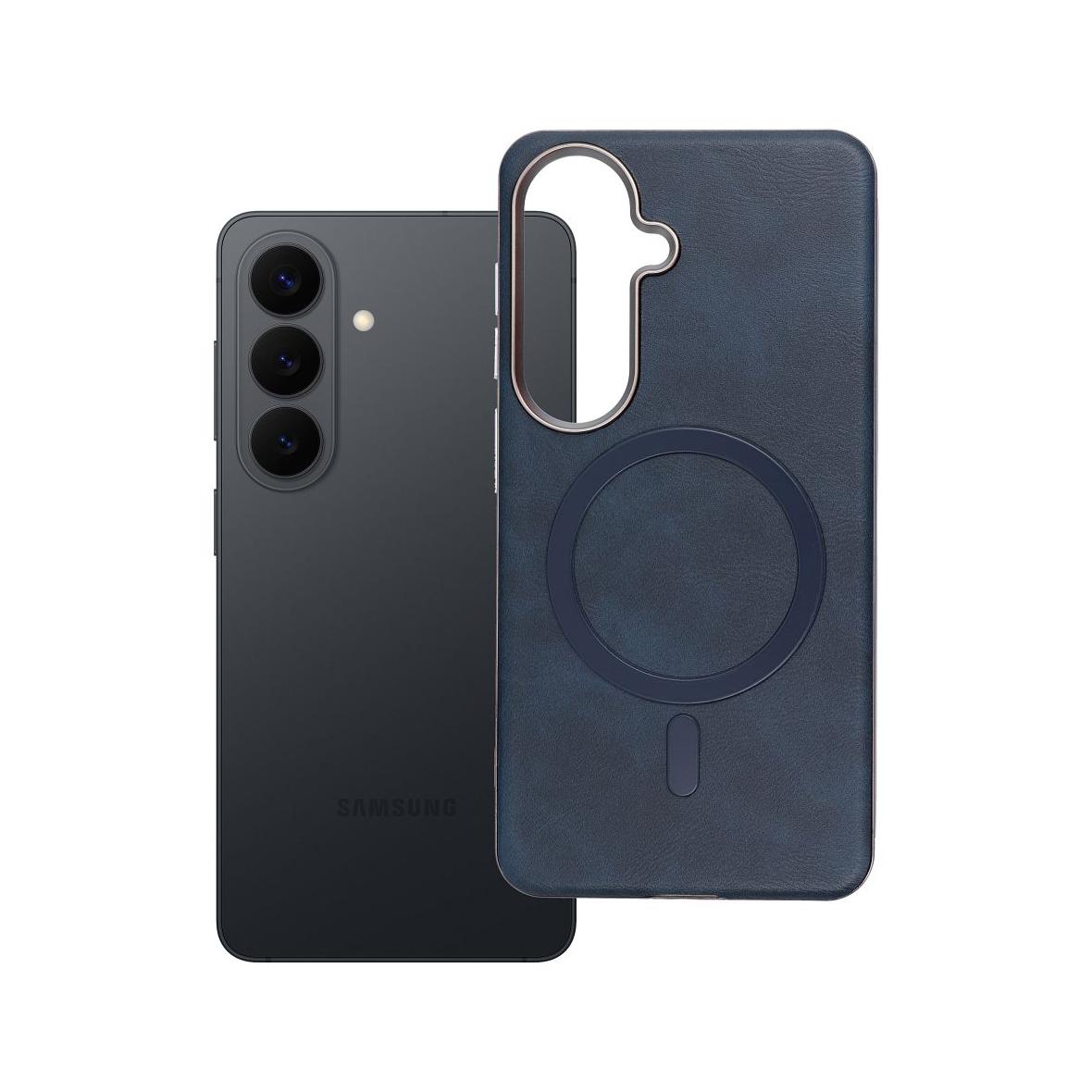 Futerał do Samsung S26 Gentleman Mag Cover zgodny z MagSafe granatowy