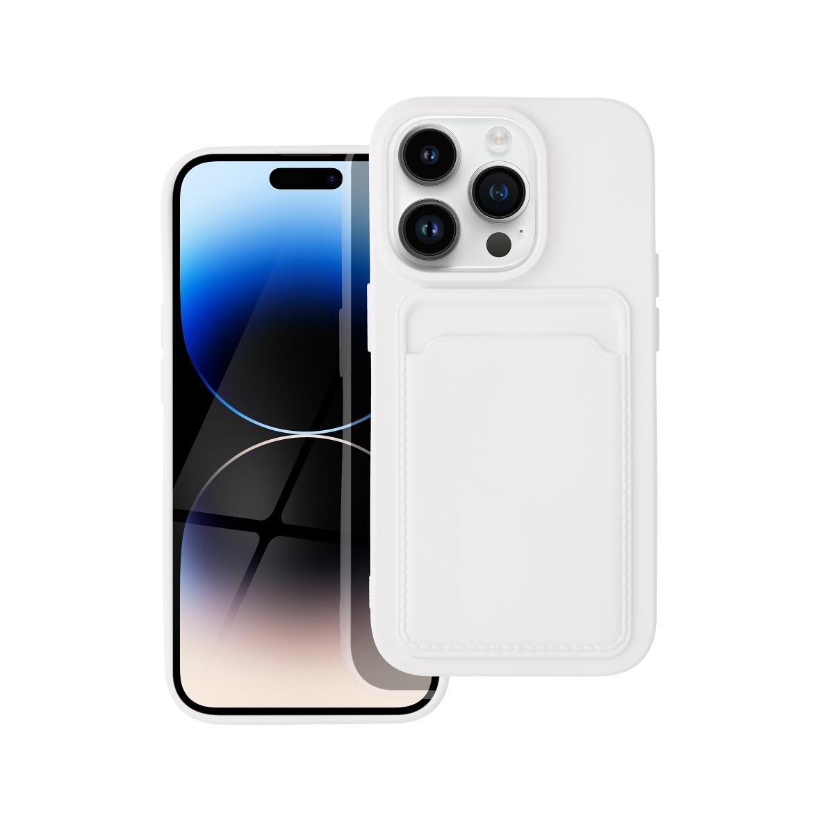 Futerał do iPhone 14 PRO Card Case biały