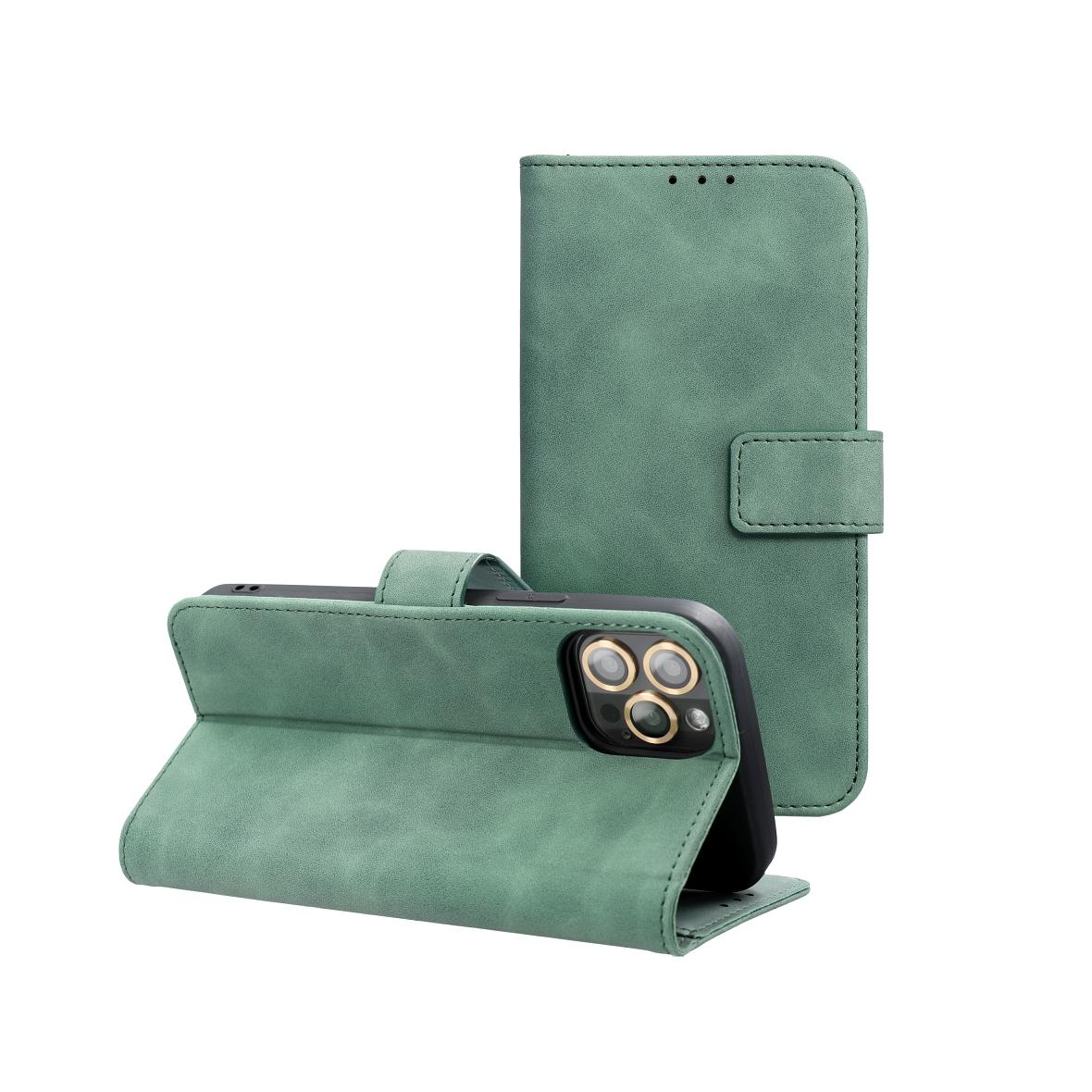 Etui z klapką na iPhone 17 PRO Tender Book zielone