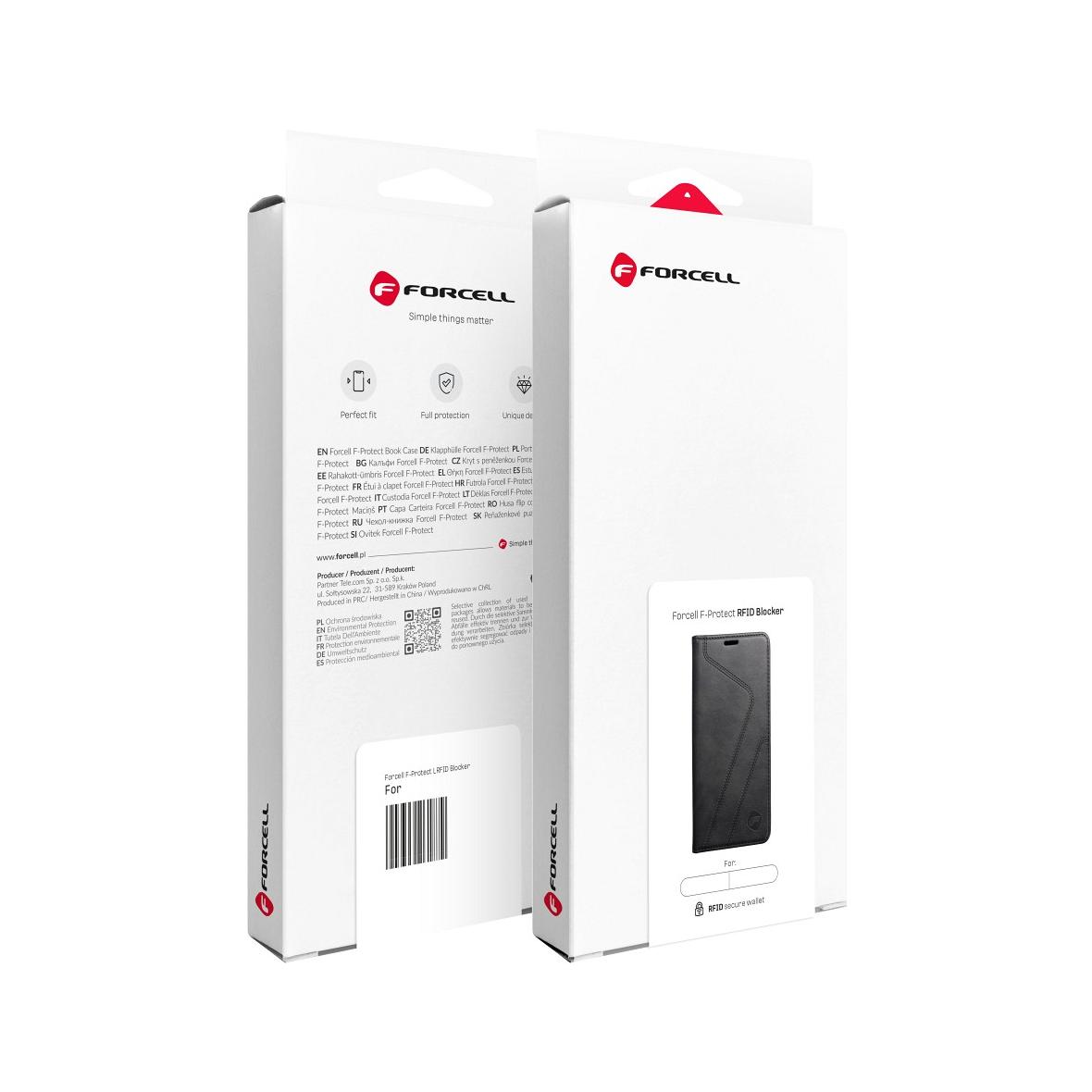 Pokrowiec na Samsung S24 FE Forcell F-Protect RFID Blocker Book czarny