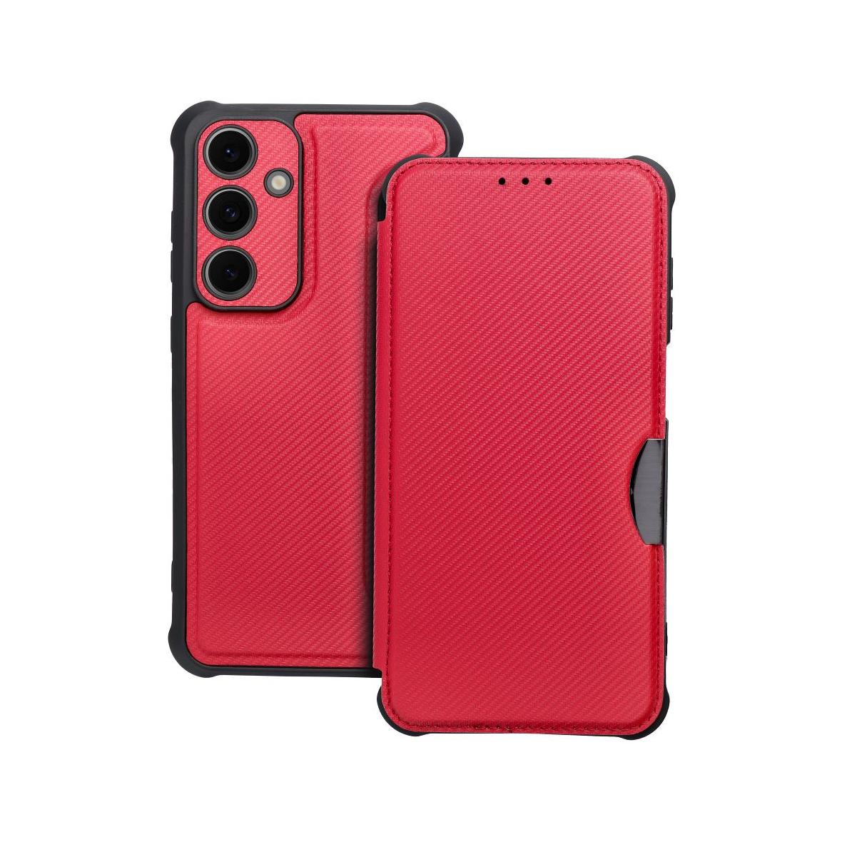Etui z klapką na Samsung S24 FE Razor Book czerwone