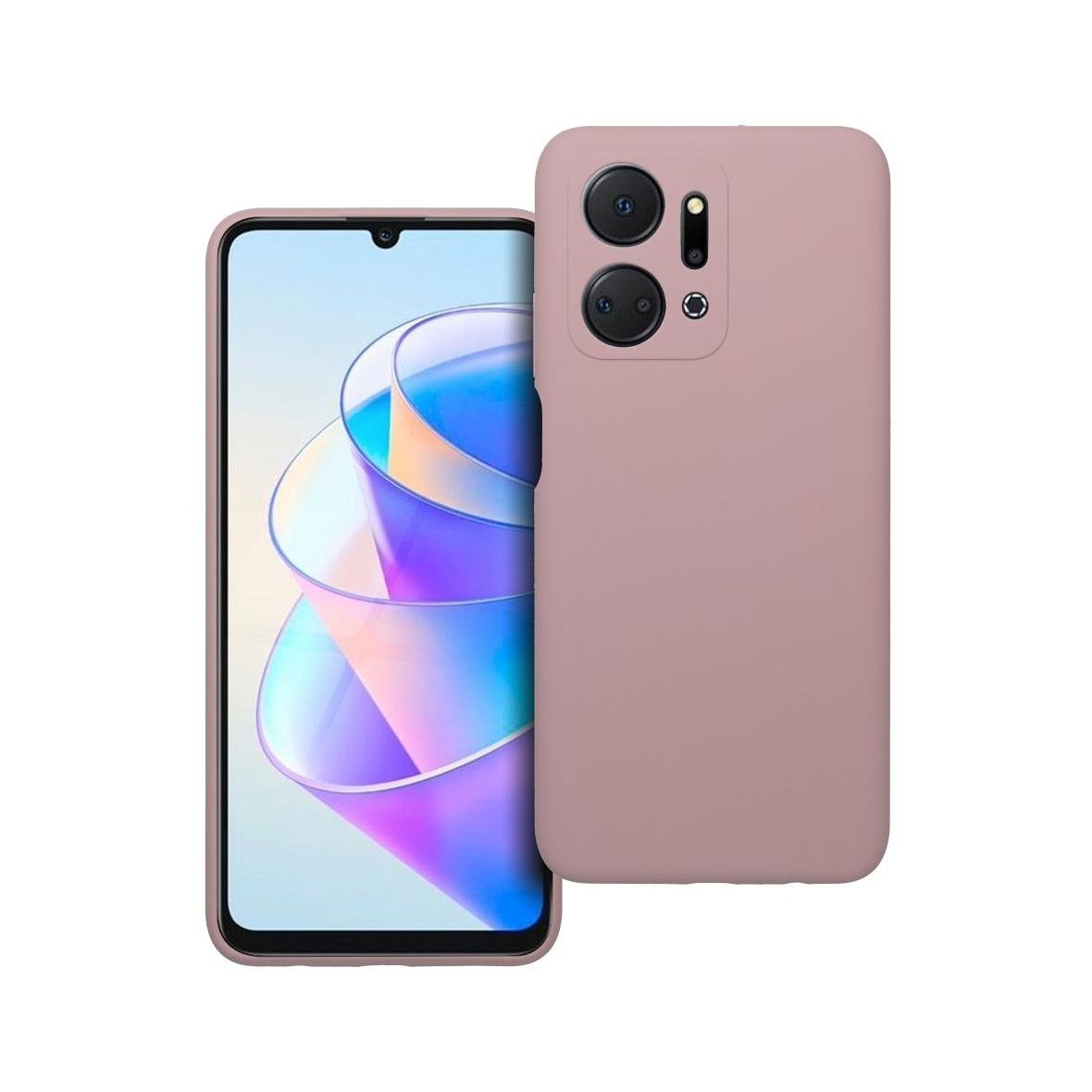 Futerał do Honor X7A Silicone 2mm pudrowy róż
