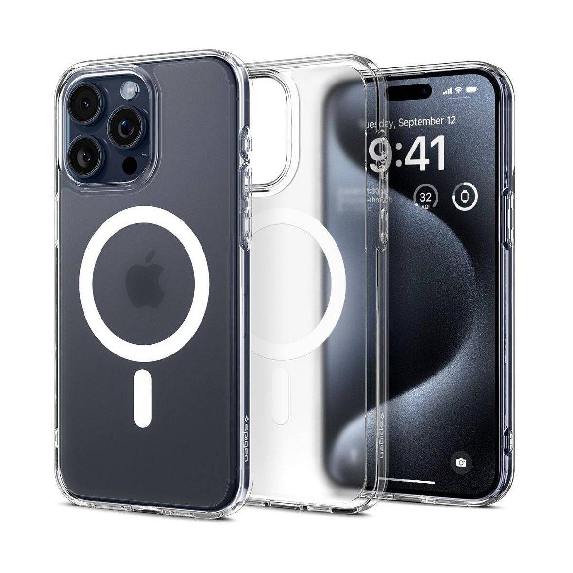 SPIGEN futerał ULTRA HYBRID MAG kompatybilny z MagSafe do IPHONE 16 Pro frost clear