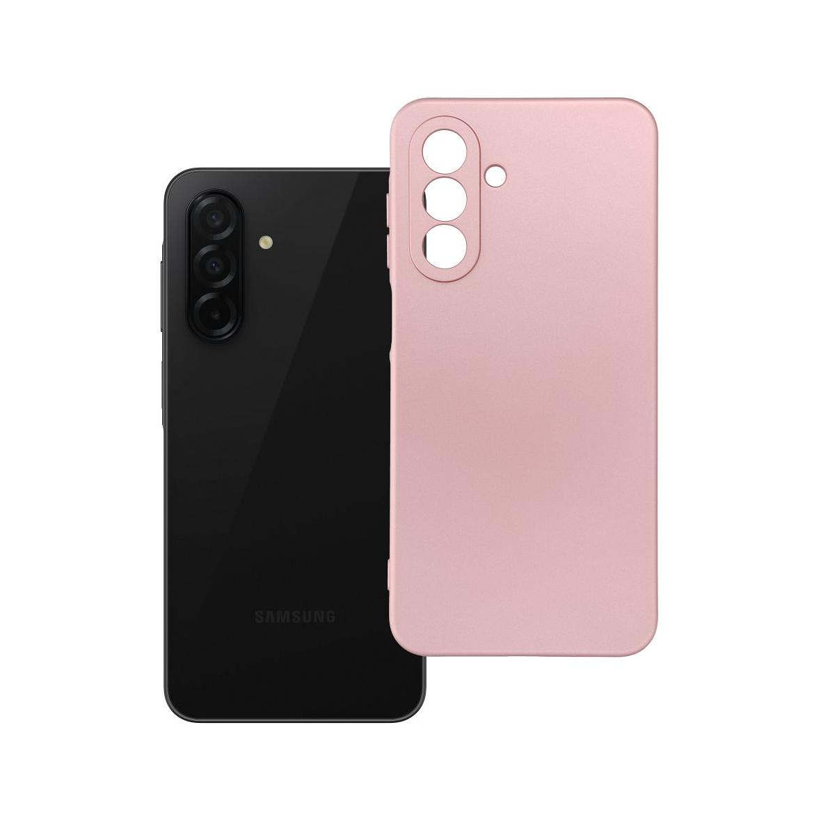Futerał do Samsung A26 5G Metallic różowy