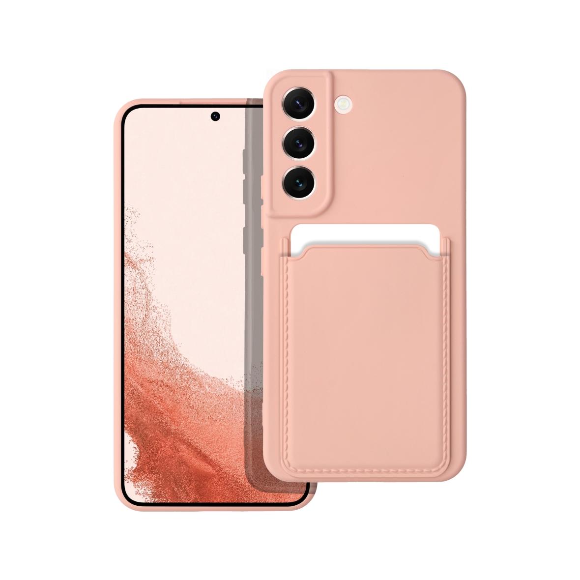Futerał CARD CASE do SAMSUNG A53 5G różowy