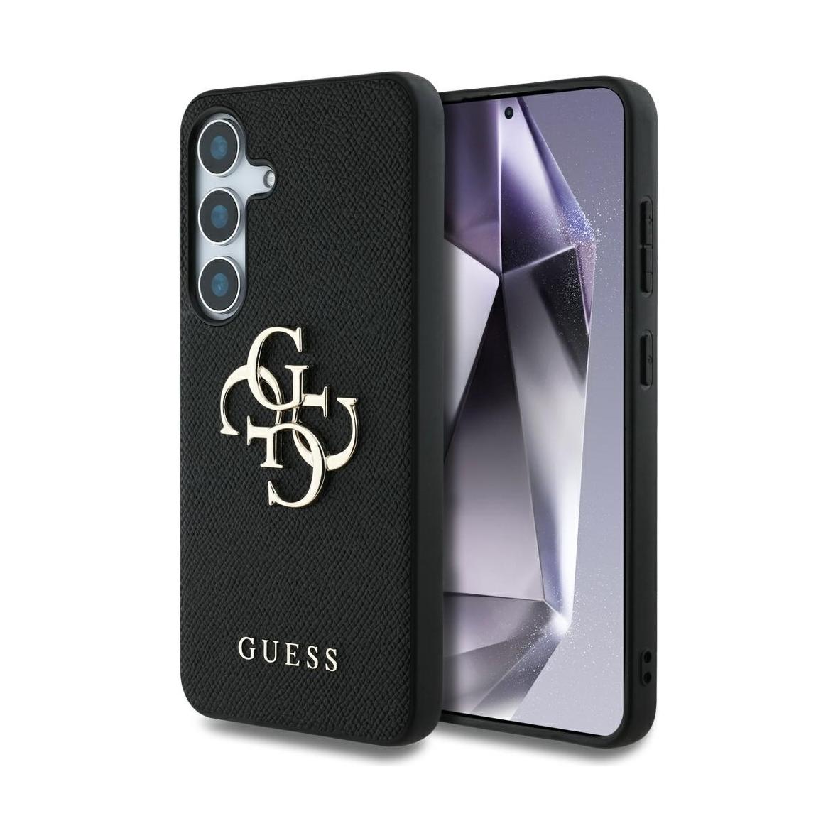 GUESS futerał do SAMSUNG S25 Plus GUHCS25MPGT4MBK (PU Grained Big 4G and Classic Logo) czarny