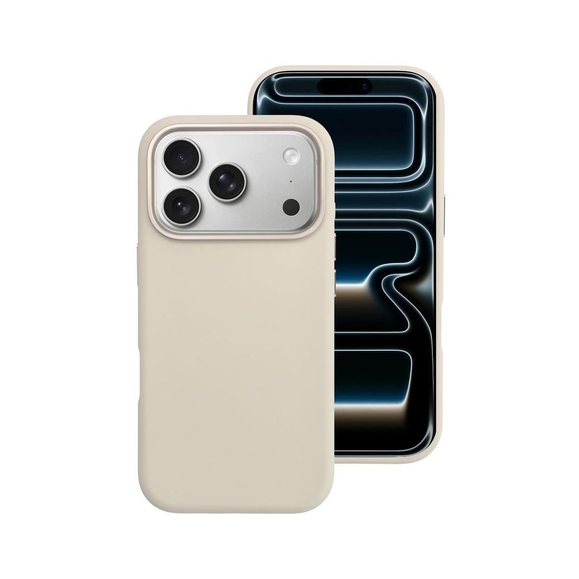 Etui na iPhone 17 PRO Forcell F-Protect Frame Premium zgodny z MagSafe antique white 0INT