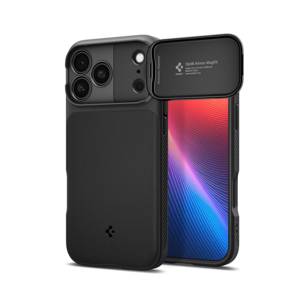 SPIGEN futerał OPTIK ARMOR MAG do IPHONE 17 Pro Max black