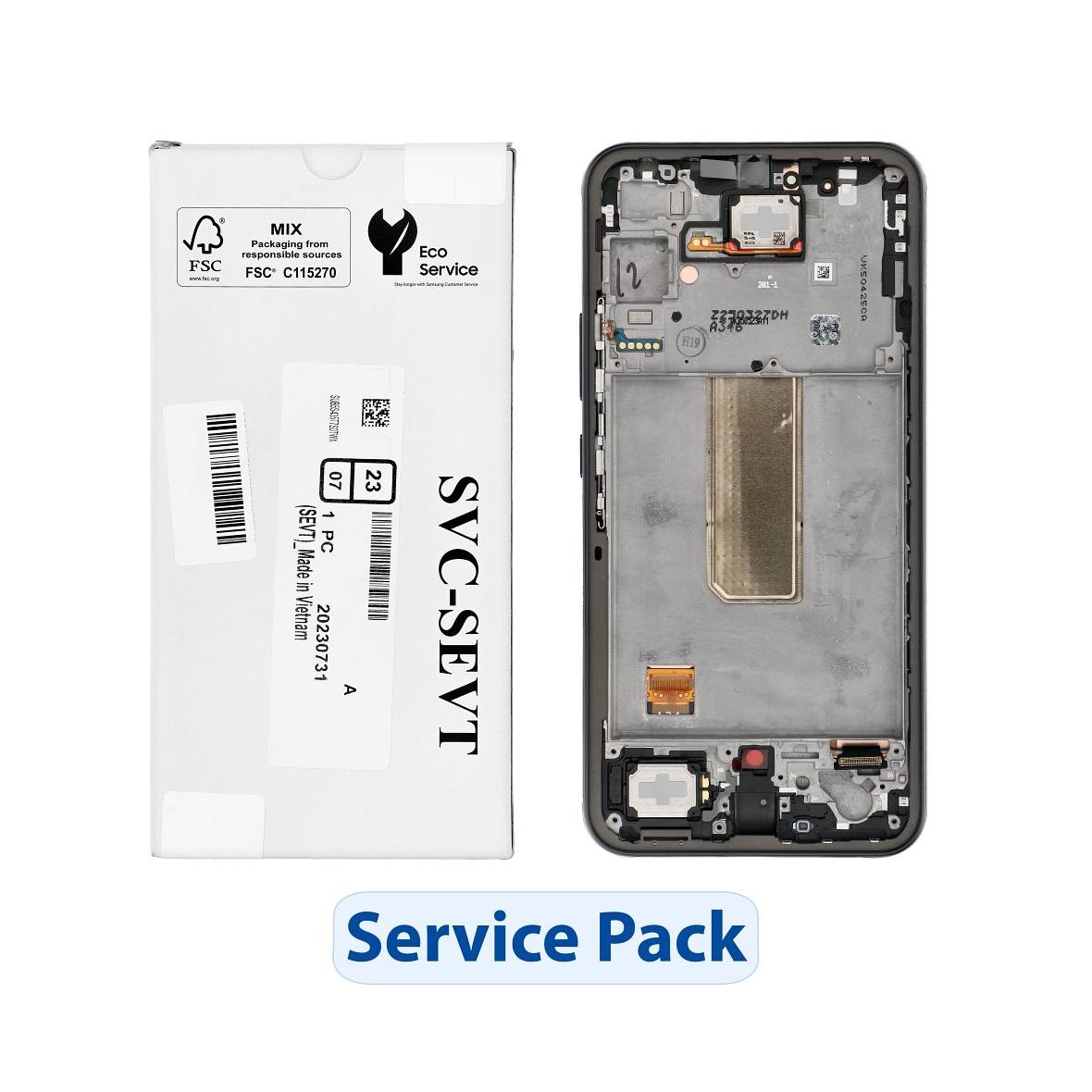 ServicePack Wyświetlacz LCD do SAMSUNG A34 5G Black A346B GH82-31201A