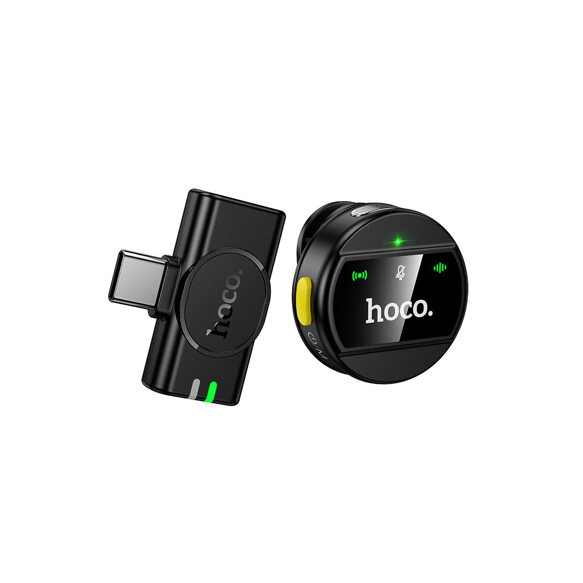 Mikrofon bezprzewodowy USB C Hoco L21 czarny