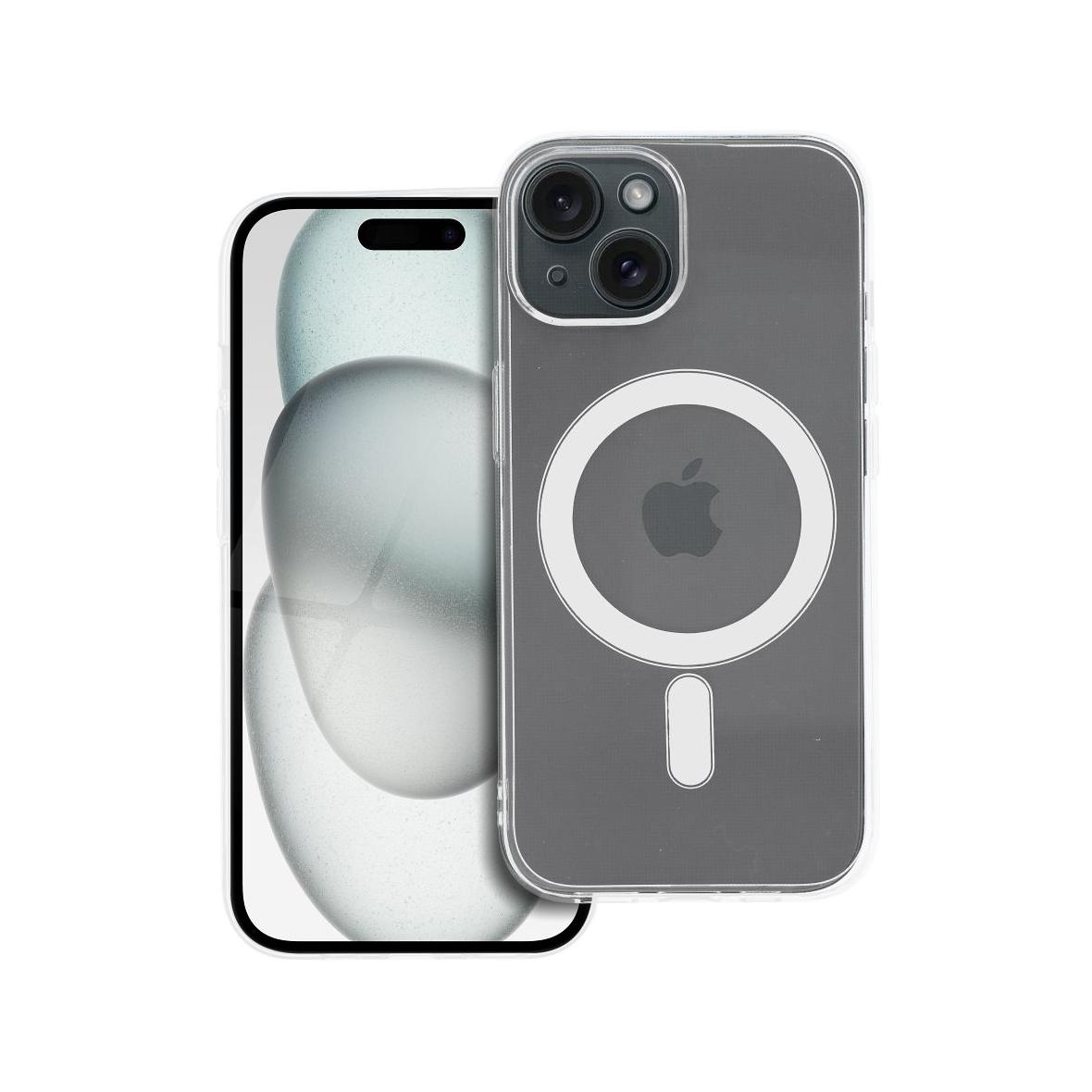 Futerał do iPhone 15 Clear Case 2 mm Mag Cover zgodny z MagSafe (camera protection) transparentny