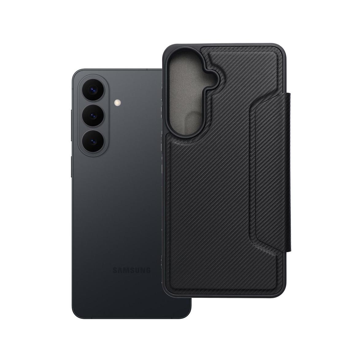 Etui z klapką na Samsung S26 PLUS Razor Book czarne