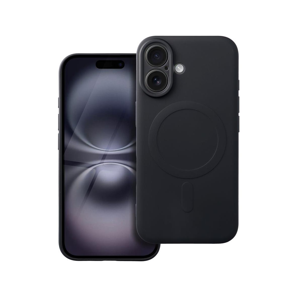 Futerał do iPhone 16 Silicone Mag Cover zgodny z MagSafe czarny