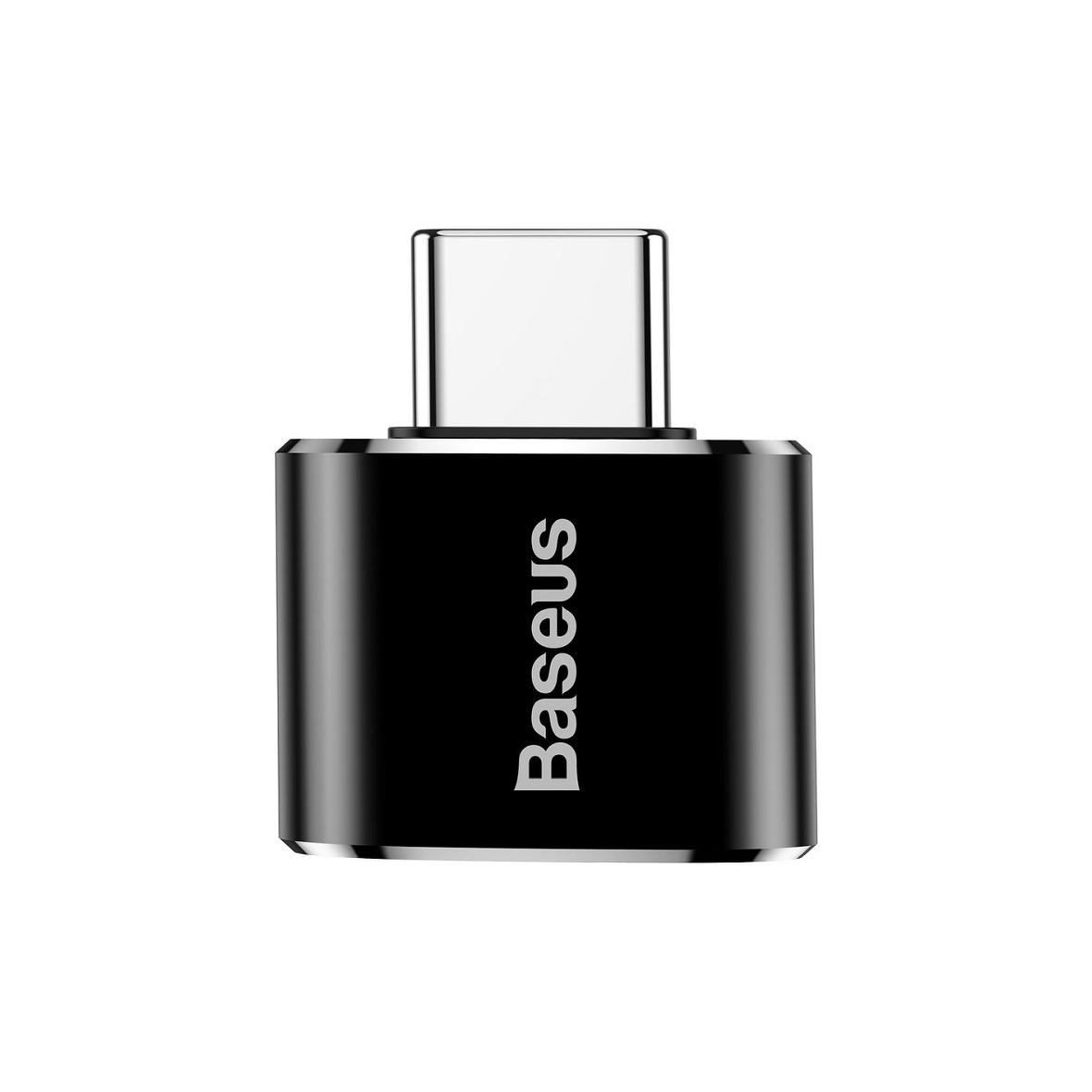 BASEUS adapter OTG Typ C (męski) do USB A (żeński) 2,4A CATOTG-01 czarny
