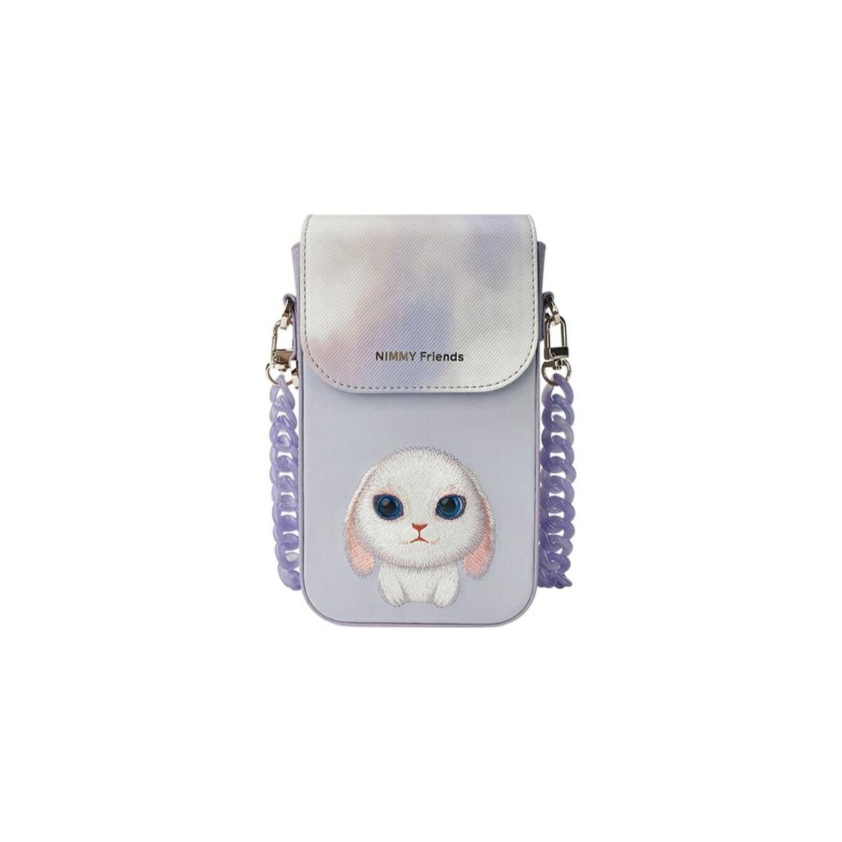 NIMMY torebka na telefon BIG EYED PET 2.0 Rabbit fioletowa