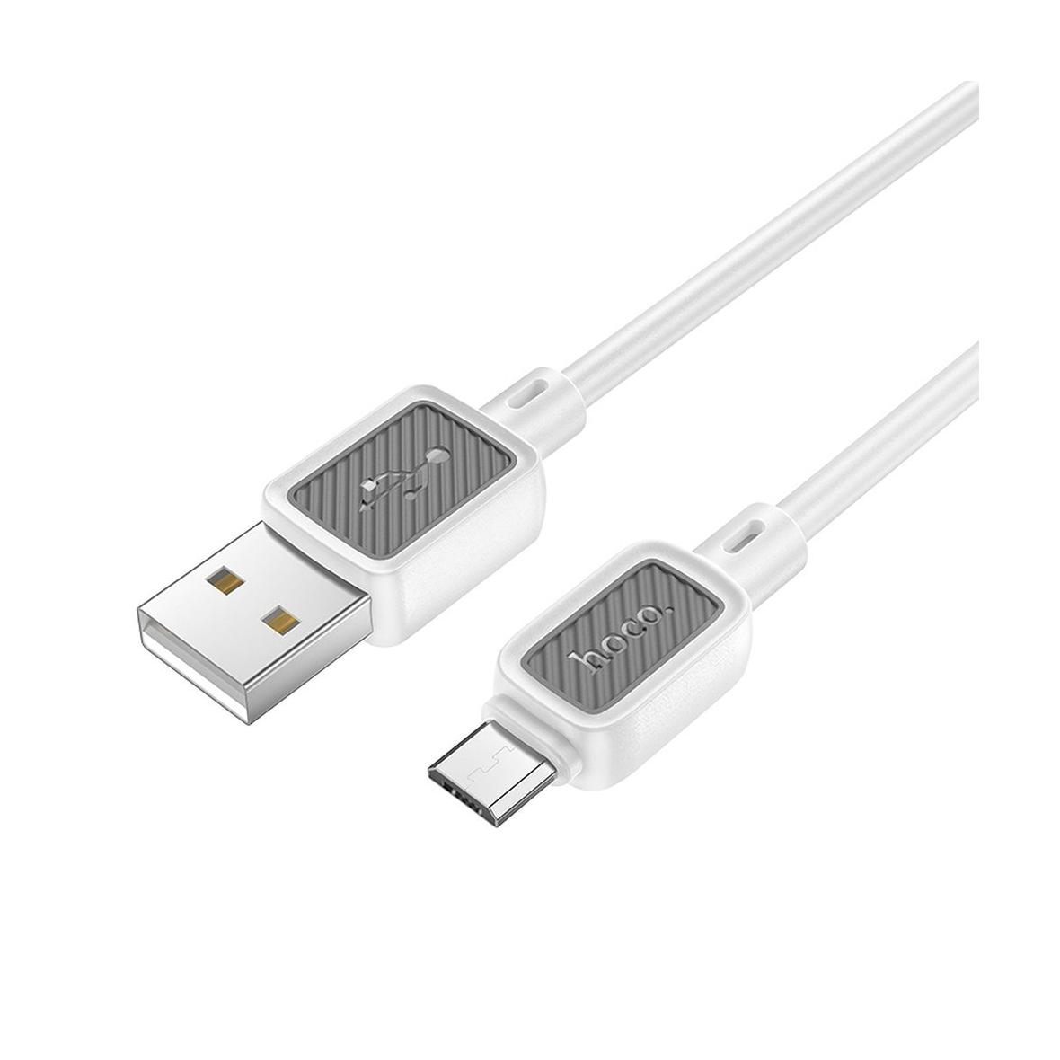 Kabel USB A do Micro USB Hoco 2,4A 1 m X108 biały