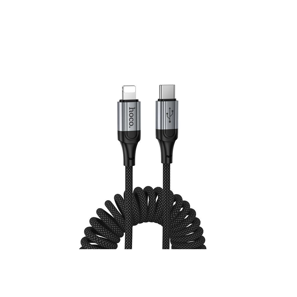 Kabel USB C do Lightning Hoco PD 2,4A 1,5 m X121 czarny