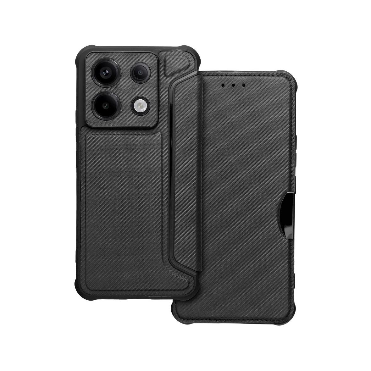 Etui z klapką na Xiaomi Redmi NOTE 13 PRO 5G Razor Book czarne