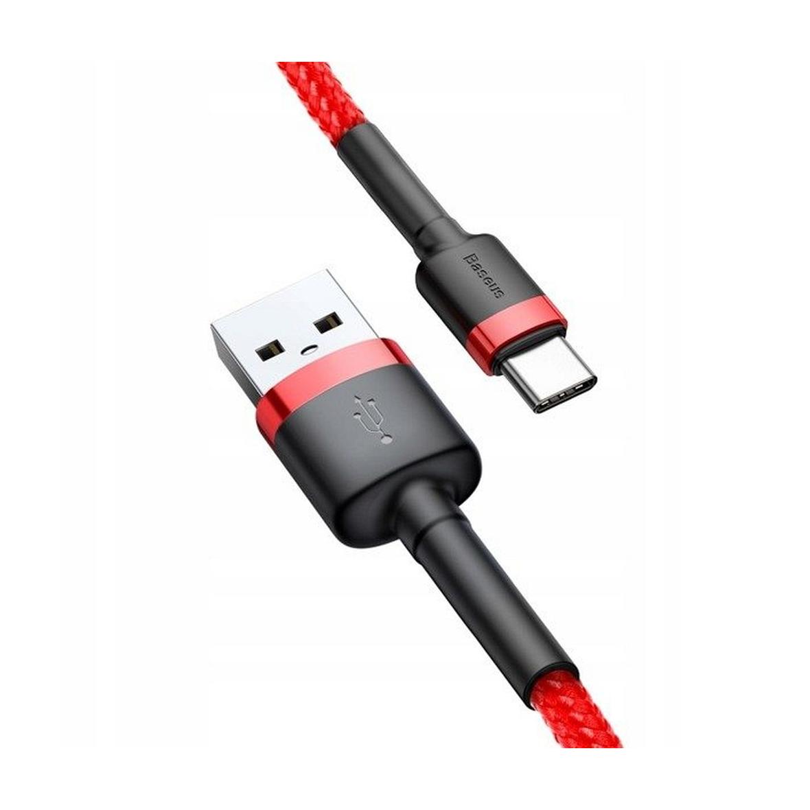 BASEUS kabel USB A do Typ C QC3.0 3A Cafule CATKLF-B09 0,5 m czerwony