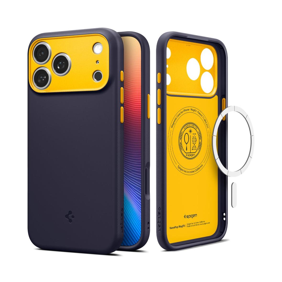 SPIGEN futerał NANO POP MAG kompatybilny z MagSafe do IPHONE 17 Pro Max blueberry navy