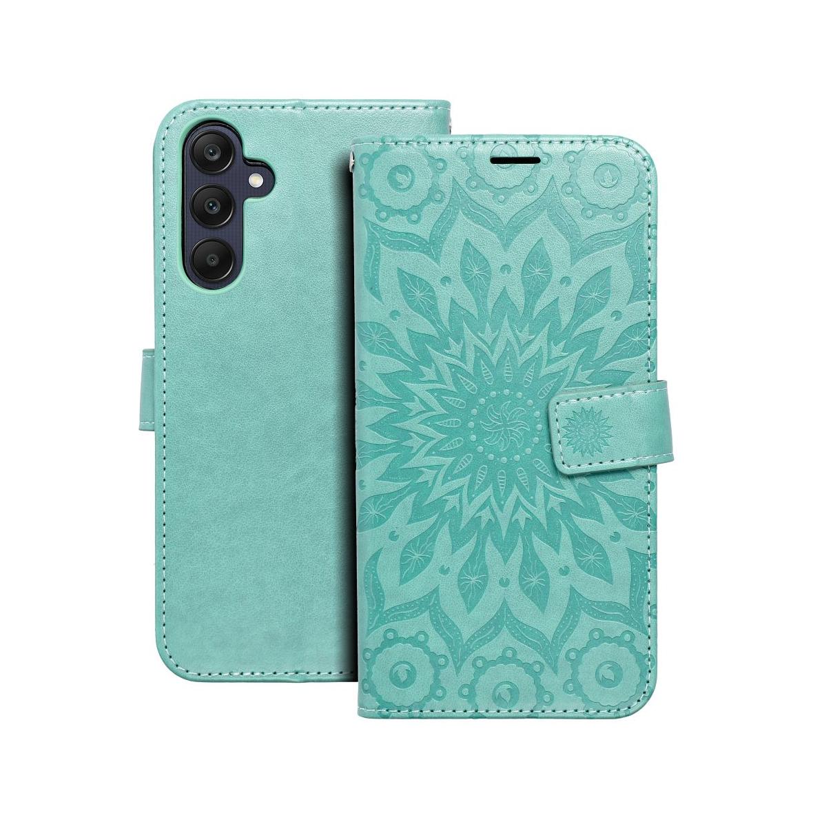 Etui z klapką na Samsung A25 5G Mezzo Book mandala zielone