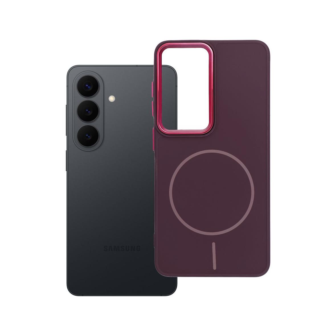 Futerał do Samsung S26 Frame Mag Cover zgodny z MagSafe fioletowy