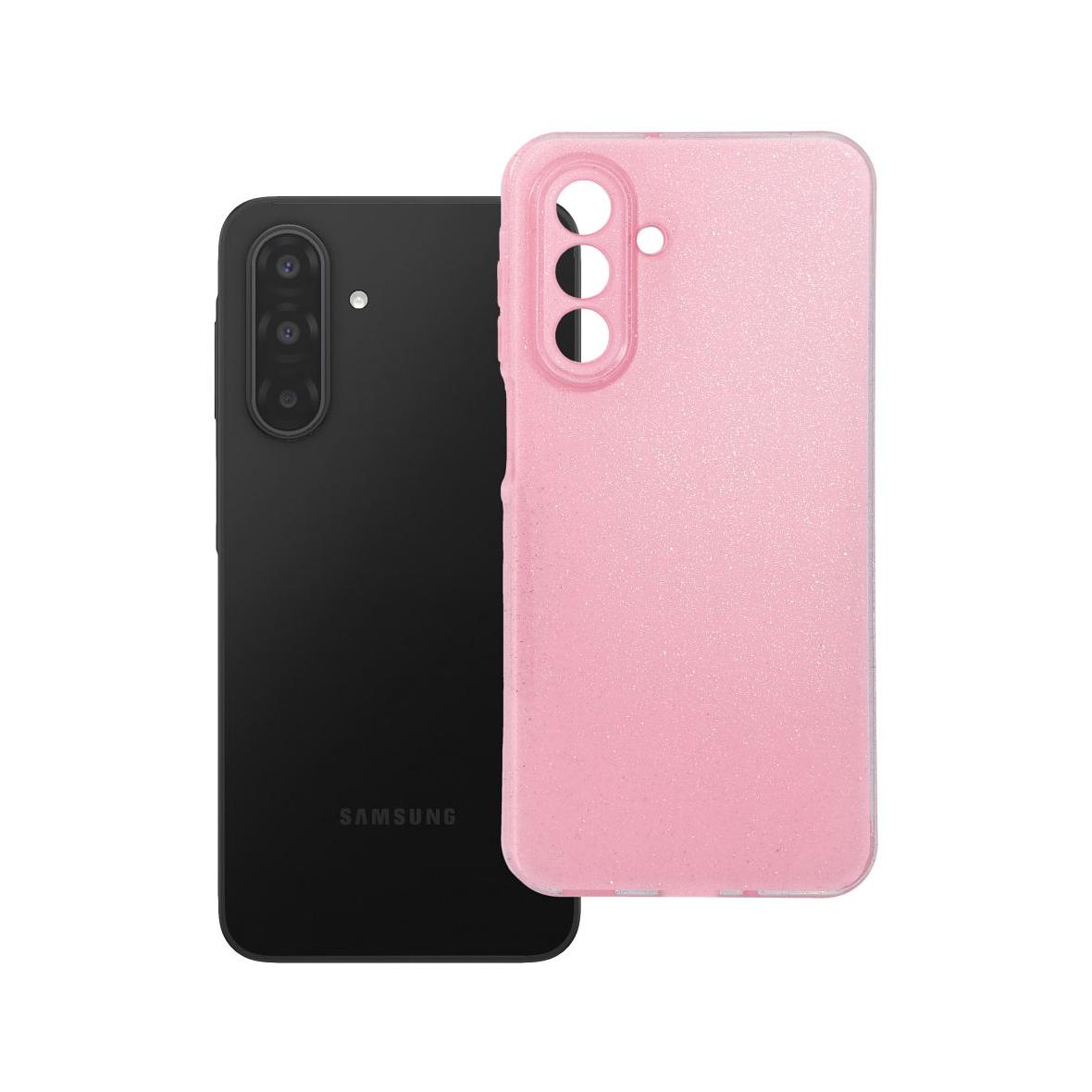 Futerał do Samsung A17 Clear Case 2 mm Blink różowy
