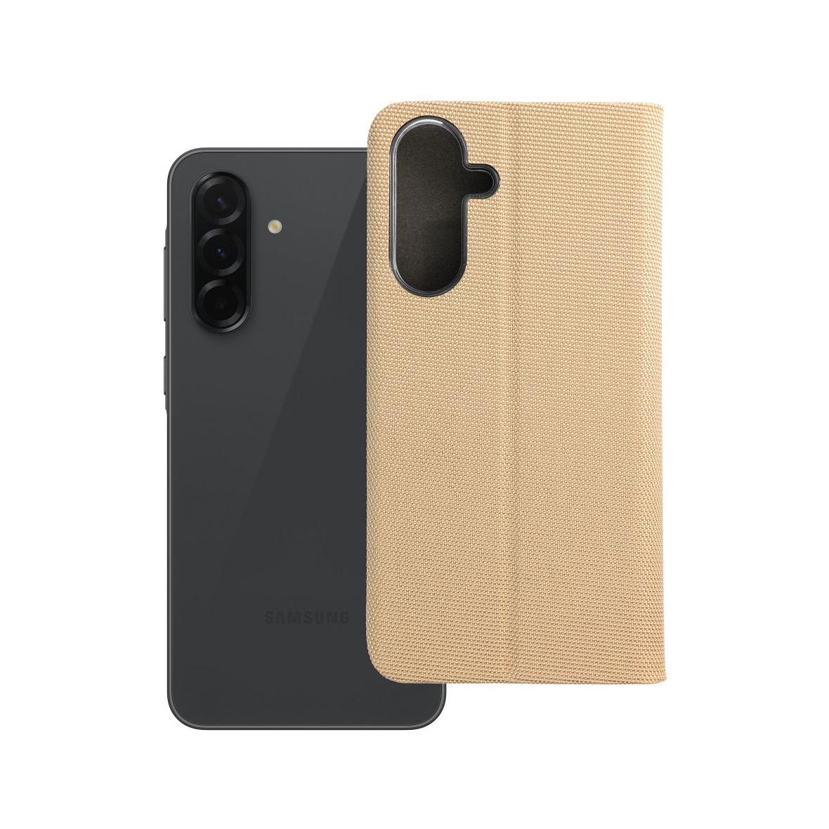 Etui z klapką na Samsung A36 5G Sensitive Book złote