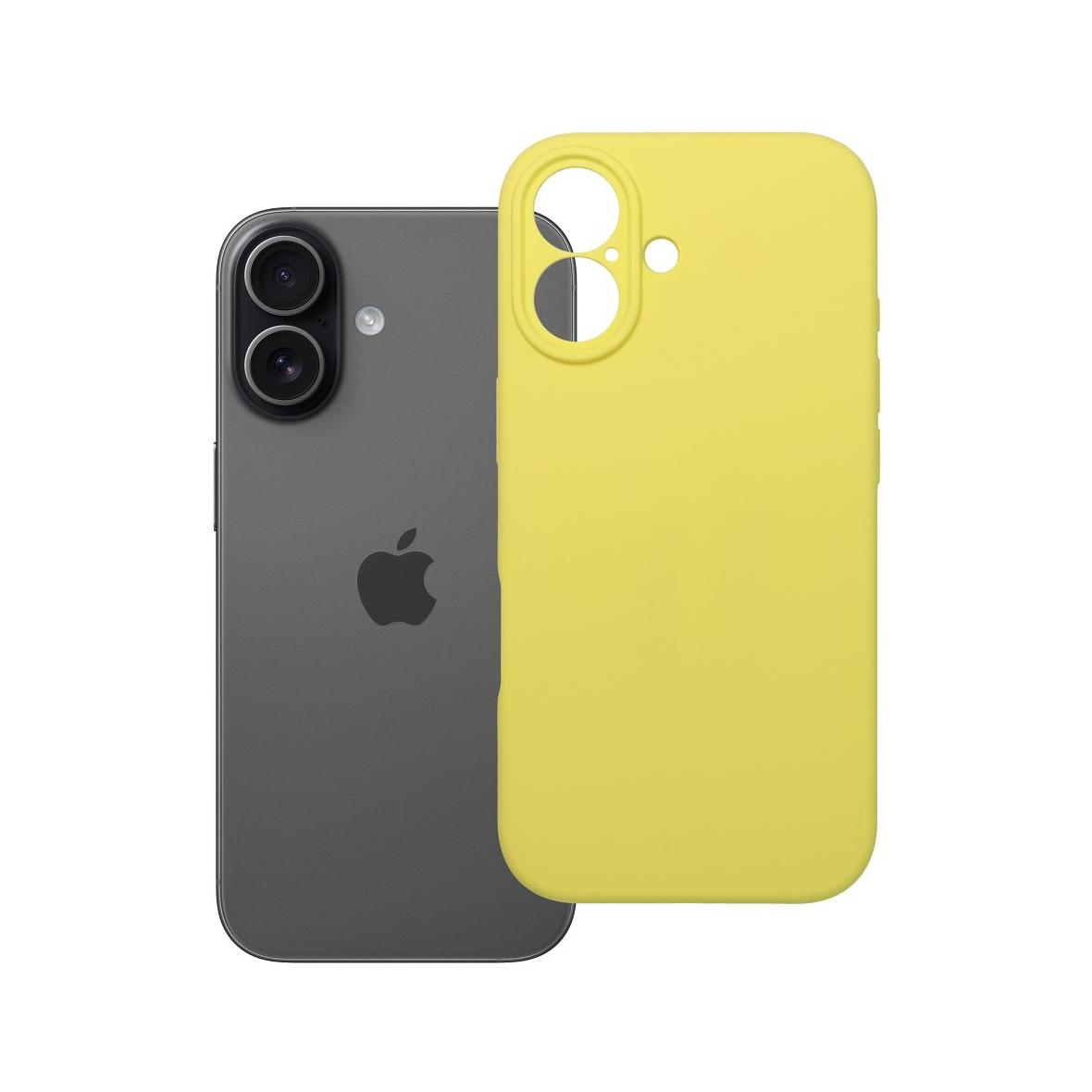Futerał do iPhone 17 Silicone 2mm żółty