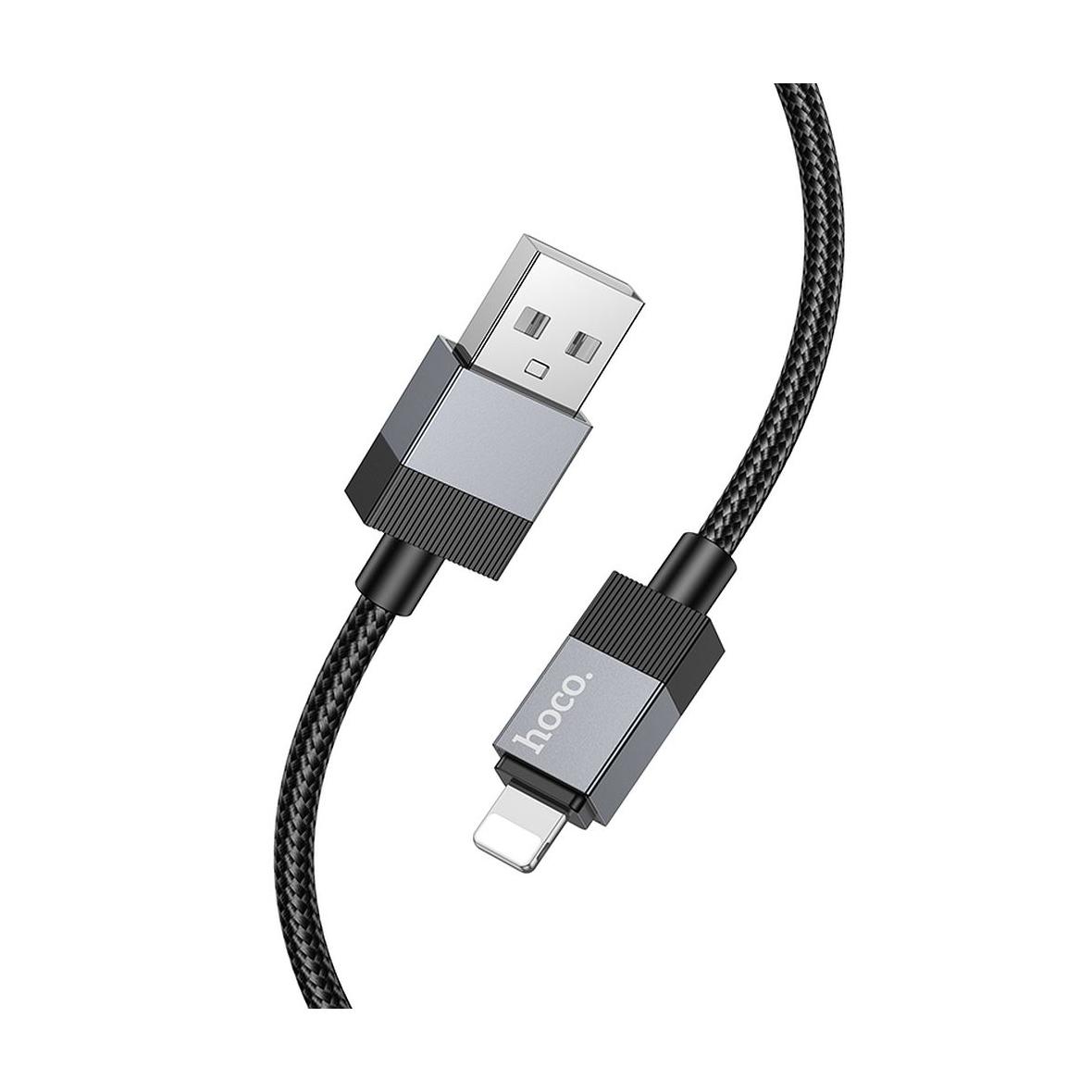 Kabel USB A do Lightning Hoco 2,4A 1 m X110 czarny