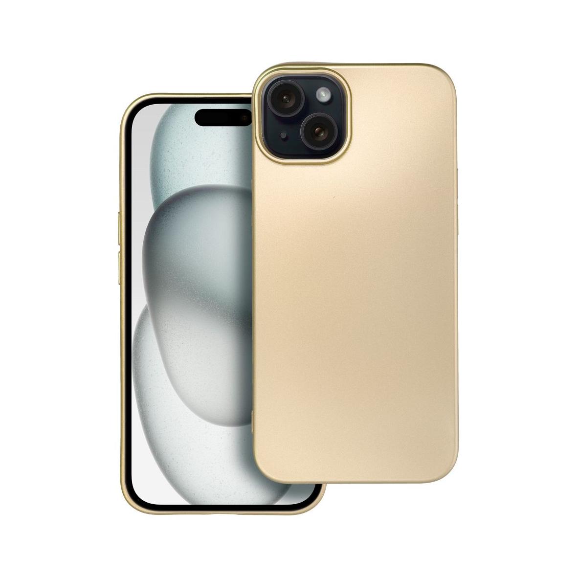 Futerał do iPhone 15 PLUS Metallic złoty