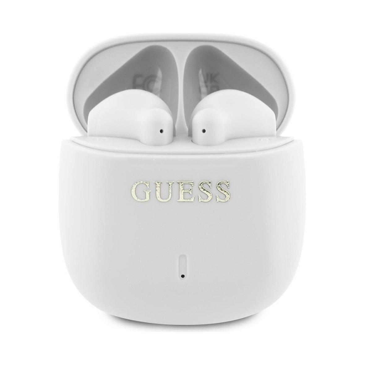 GUESS słuchawki bezprzewodowe bluetooth TWS GUTWSJ14ESGH (Printed Classic Logo) białe