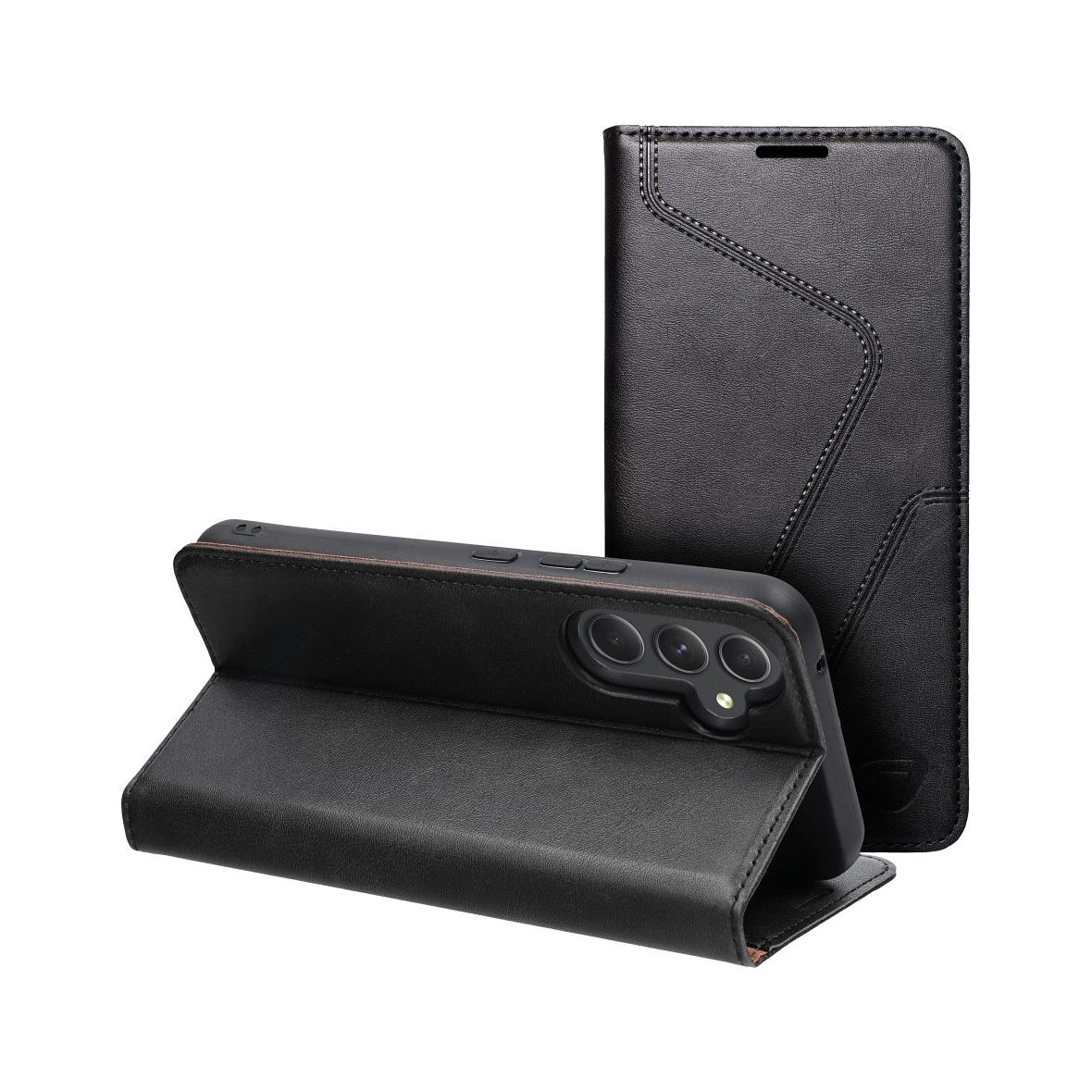 Pokrowiec na Samsung A54 Forcell F-Protect RFID Blocker Book czarny