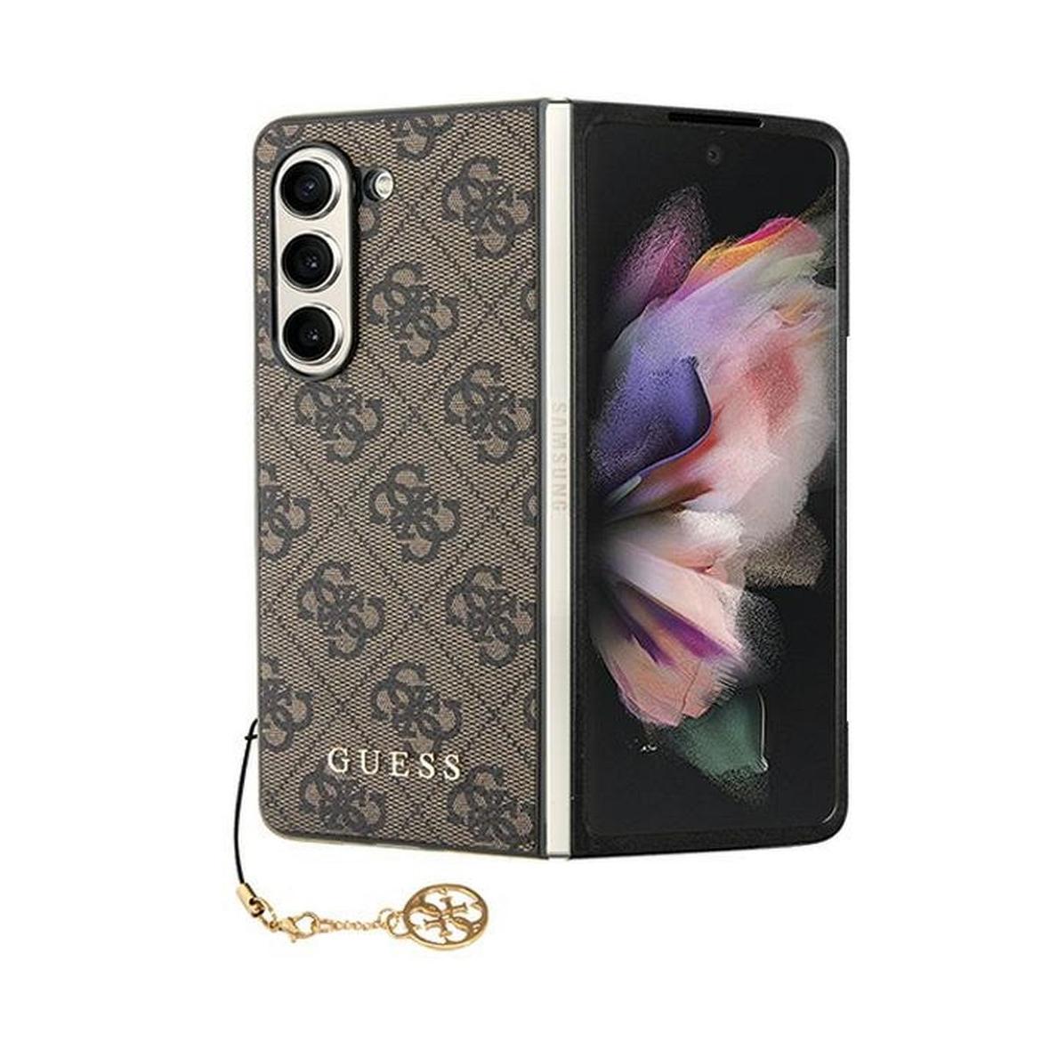 GUESS futerał do SAMSUNG Z Fold 5 GUHCZFD5GF4GBR (4G Charm) brązowy