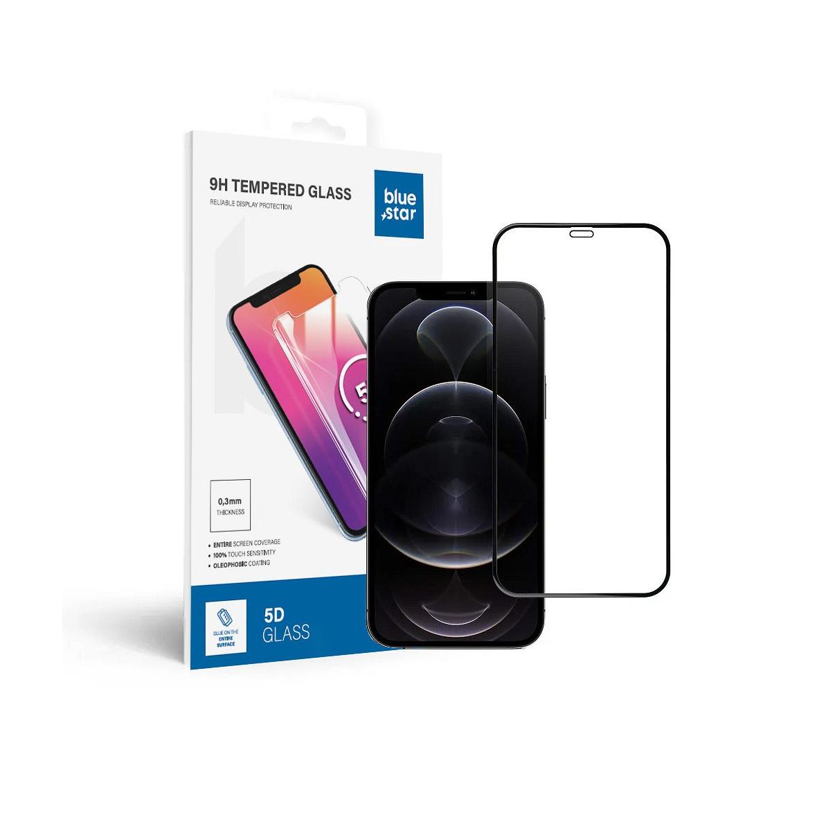 Szkło hartowane do iPhone 12 PRO MAX (full glue) Blue Star 5D czarne